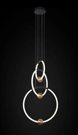 Люстра подвесная Alfa Light F4324-10 D30+D40+D50 black+bronze Люстра подвесная Alfa Light F4324-10 D30+D40+D50 black+bronze