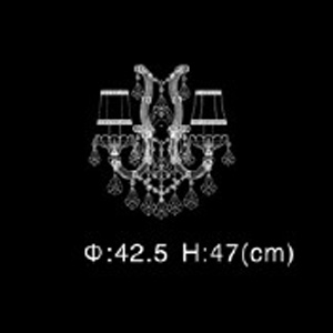 Бра MB09006053-2A chrome/pink фото 2 Бра MB09006053-2A chrome/pink фото 2