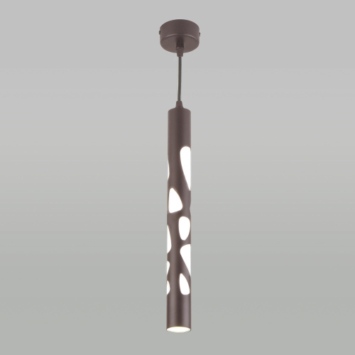 Подвесной светодиодный светильник DLR037 12W 4200K кофейный фото 4