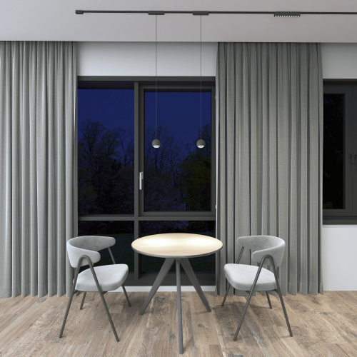 DK5365-BK Светильник для трека Air, серия Grill 2700-6500 со светодиодом, L230*W26*H36мм, 48V DC, 12W, RA?90, 36°, 2700-6500K, IP20, черный, алюминий фото 6