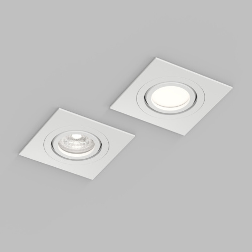 Встраиваемый влагозащищённый светильник HYDRO, IP44, до 15 Вт LED, GU10, алюминий, белый фото 2