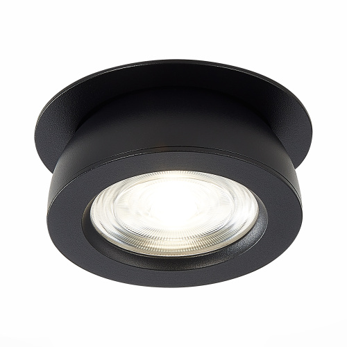 ST654.448.10 Св-к встр. Черный LED 1*10W 4000K 850Lm Ra>90 38° IP20 D109xH60 180-240V Встраиваемые светильники фото 2