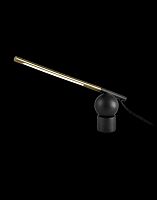 Настольная лампа Alfa Light F3924-41 light black+gol d 5W 30*8*40