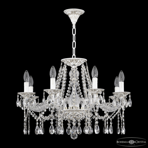 Люстра с хрустальными подвесками AL16313/8/240 WMG Bohemia Ivele Crystal (Богемия Ивеле Кристалл)