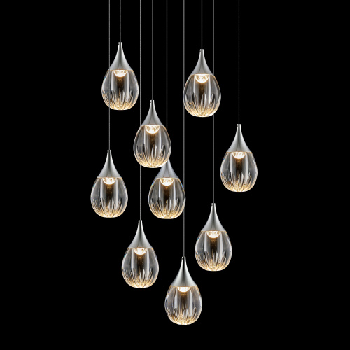 Подвесной светильник MD24001004-9A chrome/clear фото 3