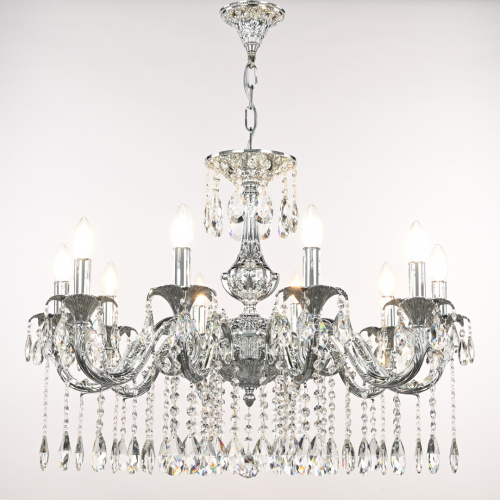 Люстра с хрустальными подвесками AL79101/10/250 A Ni Bohemia Ivele Crystal (Богемия Ивеле Кристалл) фото 3