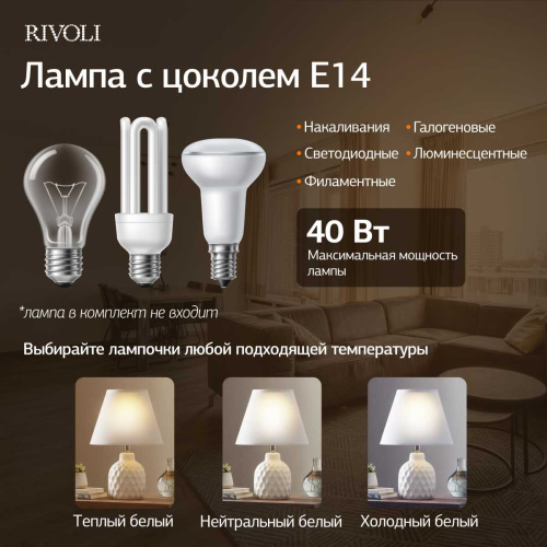 Настольная лампа Rivoli Muriel 7550-501 Б0070136 фото 8
