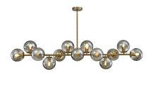 Люстра подвесная Alfa Light F2024-01 E27*12 Античная бронза