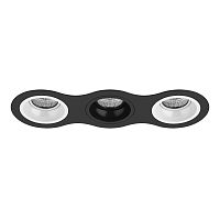 Комплект из светильников и рамки Lightstar Domino Round (214637+214606+214607+214606) D637060706