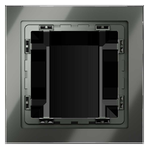 Рамка стеклянная Voltum S70 на 1 пост, (титан, стекло) VLS110106 Рамка стеклянная Voltum S70 на 1 пост, (титан, стекло) VLS110106