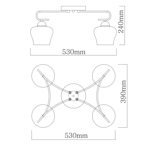 Люстра потолочная De City Альфа 324017704 фото 9
