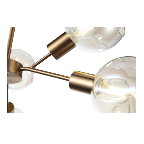 Уценка SLE155302-06 Светильник потолочный Античная медь/Янтарный E14 6*60W GENTORE фото 7