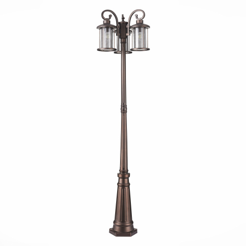 SL080.425.03 Светильник уличный наземный ST-Luce Темный кофе/Прозрачный, Темный кофе E27 3*100W LASTERO фото 7