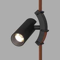 DK5547-BK Поворотный светильник для трека-ремня Belty, серия Spot, со светодиодом, D35*L126.5мм, 48V DC, 7W, RA90, 30°, 3000K, IP20, черный, алюминий