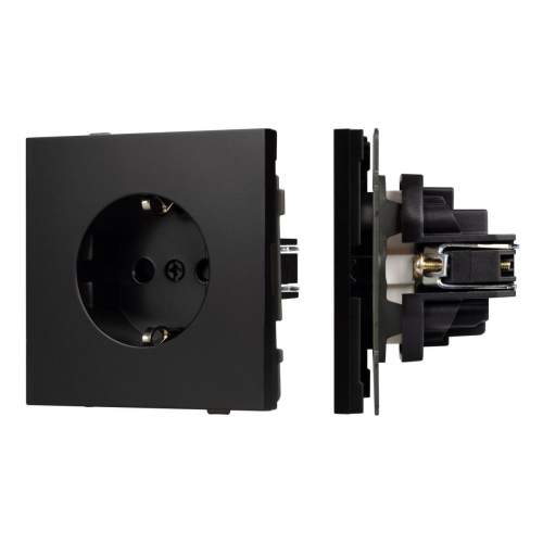 Механизм электрической розетки SCT-TENDO-MEU1-PL-BK (230V, 16A) Arlight 054079