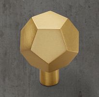 Ручка-кнопка Camden d.3.2 Lac.Burnished Brass