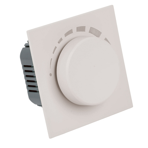 Выключатель диммирующий (механизм), STEKKER, 250В, 1200W, серия Мия, RSW10-3106-08, пудровый жемчуг фото 5