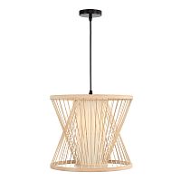 SL6241.503.01 Светильник подвесной ST-Luce Древесный/Белый E27 1*40W ALMA