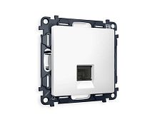 Комплект механизма телефонной розетки AMBRELLA VOLT ALFA Белый матовый RJ-11(4P4C) с шторкой QUANT (AP1320, VM190) MA132030