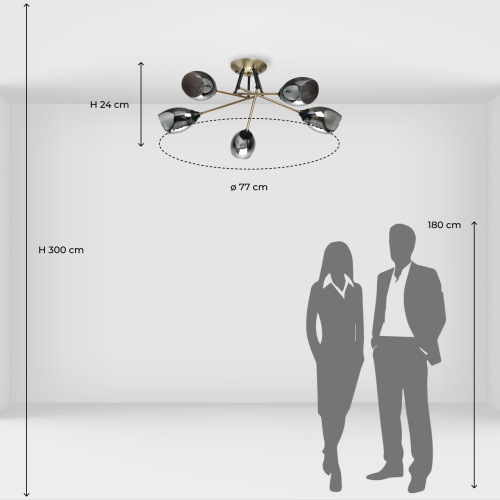 Люстра потолочная De City Вита 220014005 фото 2