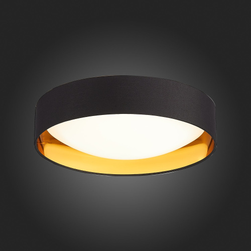 SLE201102-01 Светильник потолочный Черный, Золотистый/Белый LED 1*24W 4000K ORBIO фото 7