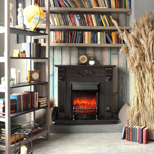 Электрокамин RealFlame Ottawa DN венге премиум с очагом Fobos Lux Black фото 9