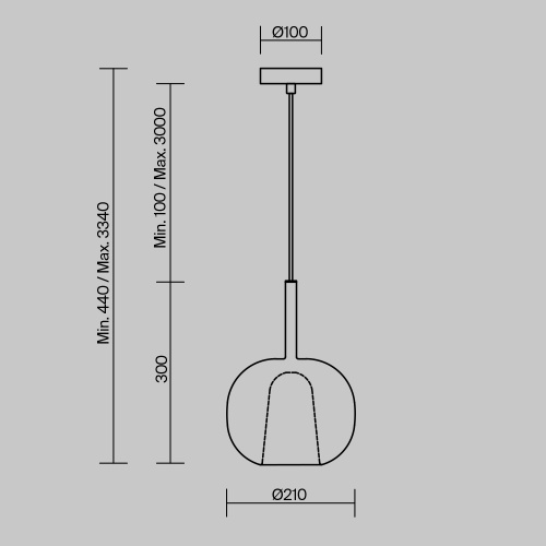 Подвесной светильник Maytoni MOD271PL-01W2 фото 5