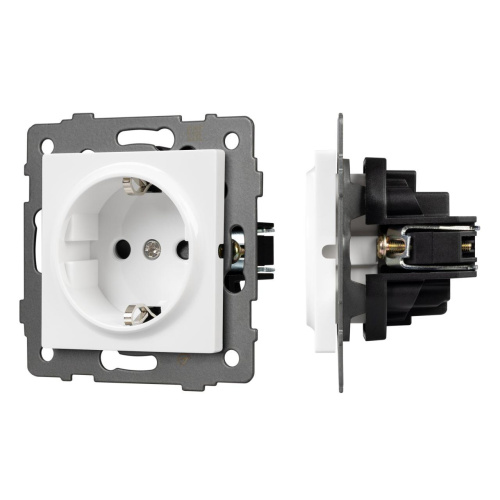 Механизм электрической розетки SCT-MEU1-PL-WH-V (250V, 16A) Arlight 049814 Механизм электрической розетки SCT-MEU1-PL-WH-V (250V, 16A) Arlight 049814