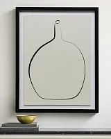 Постер "Drawing Vase" с чёрной рамой