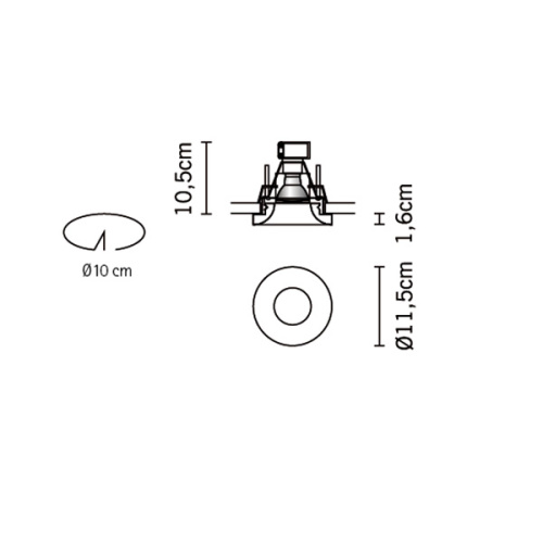 Встраиваемый светильник D27F0501 фото 3