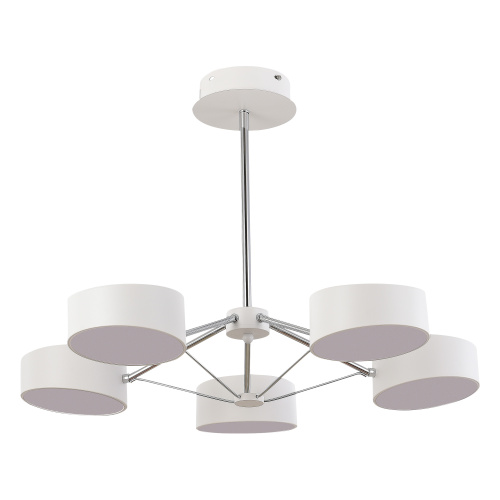 SLE6005-502-05 Светильник потолочный Белый, Хром/Белый LED 5*10W VALLE фото 7