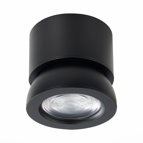 ST654.442.10 Светильник потолочный Черный LED 1*10W 4000K 850Lm Ra>90 38° IP20 D95xH96 180-240V Накладные светильники фото 2