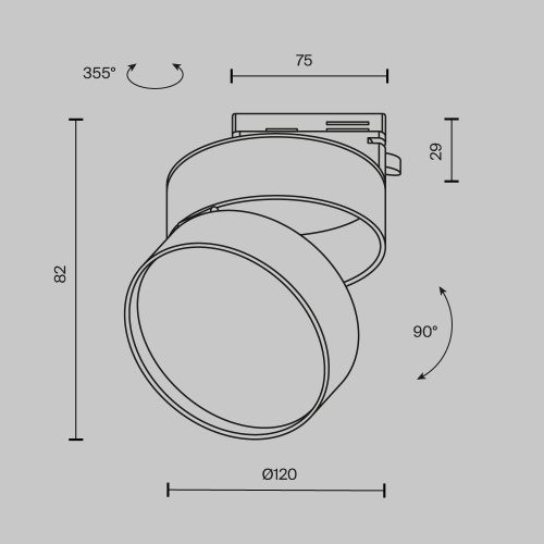 Трековый светильник Technical TR007-1-18W3K-W-1 фото 2 Трековый светильник Technical TR007-1-18W3K-W-1 фото 2