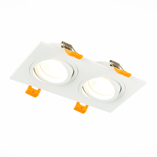 ST251.508.02 Св-к встр. Белый GU10 2*50W  IP20 L170xW92xH27 220V Без ламп Встраиваемые светильники фото 8