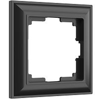 Рамка из поликарбоната на 1 пост Fiore черный W0012208