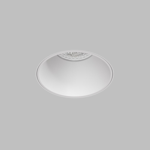 Встраиваемый светильник для ГКЛ SPOT HIDE, до 15 Вт LED, GU10, IP20, алюминий, белый фото 2