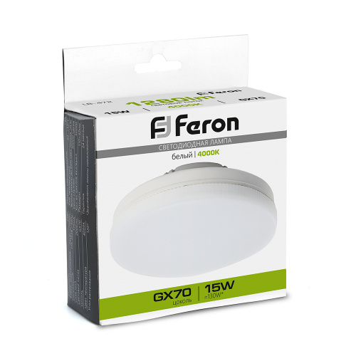 Лампа светодиодная Feron LB-472 GX70 15W 175-265V 4000K фото 5