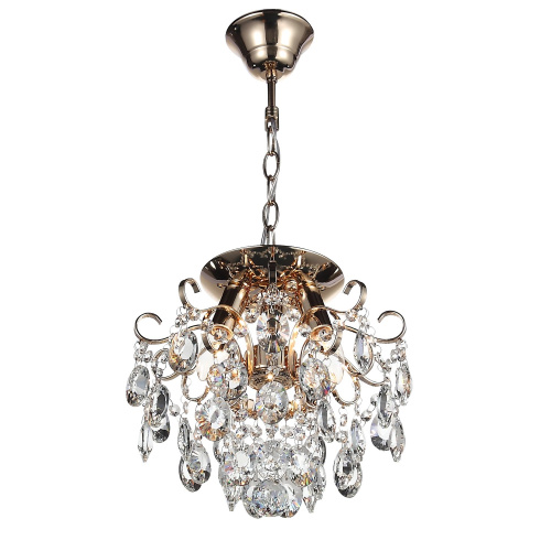 SL846.202.03 Люстра подвесная ST-Luce Золотистый/Прозрачный E14 3*40W ORECCHINI фото 15