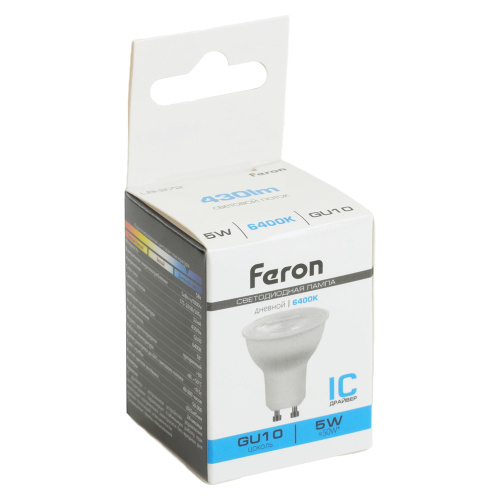 Лампа светодиодная Feron LB-272 MR11 GU10 5W 175-265V 4000K фото 4