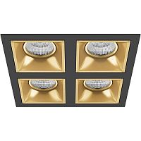 Комплект из светильников и рамки Lightstar Domino Quadro (214547+214503+214503+214503+214503) D54703030303