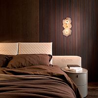 Бра Cloyd KNOSS-A W1 / выс. 35 см - алебастр - латунь (арт.20269)