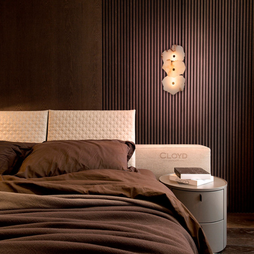 Бра Cloyd KNOSS-A W1 / выс. 35 см - алебастр - латунь (арт.20269)