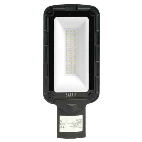 Светодиодный уличный консольный светильник SAFFIT SSL10-50 50W 5000K 230V, черный фото 3