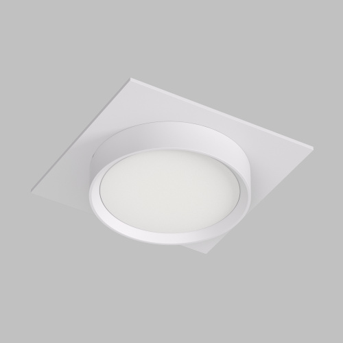 DK2091-WH Встраиваемый светильник FLAT, IP 20, до 15 Вт, GX53, LED, белый, алюминий фото 5