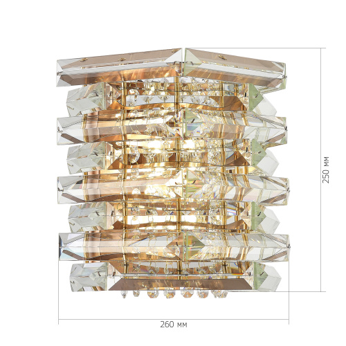 SL6137.201.02 Светильник настенный ST-Luce медь/прозрачный E14 2*40W STROZZI фото 2