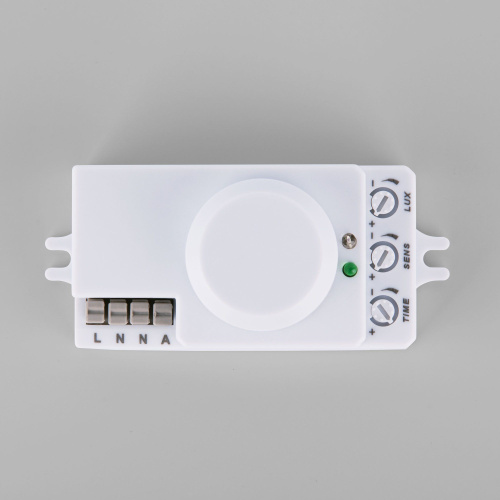 Микроволновый датчик движения 10м 1200W 360° IP20 Белый SNS-M-13 белый фото 3