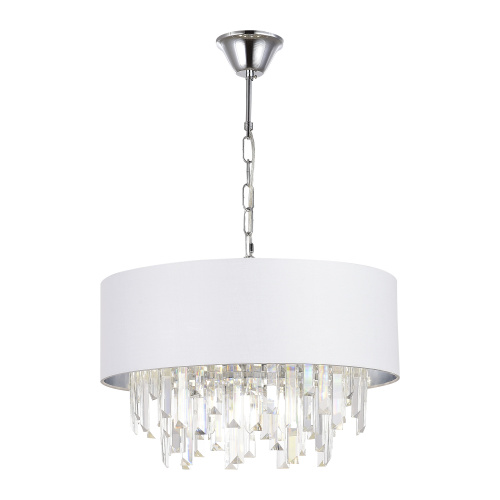 SLE1120-103-07 Светильник подвесной Хром/Белый E14 7*40W DAHLIA фото 4