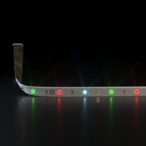Светодиодная лента 12 В 7,2 Вт/м 30 Led/м 5050 IP65, мультиколор, 5 м Лента светодиодная 12V 7,2W 30Led 5050 IP65 RGB, 5м фото 2
