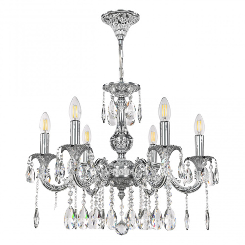 Люстра с хрустальными подвесками AL79101/6/175 A NW Bohemia Ivele Crystal (Богемия Ивеле Кристалл)