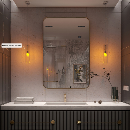 Светильник подвесной Crystal Lux BELEZA SP1 F CHROME фото 5